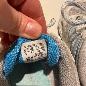 adidas Gray and Blue Women's Sneakers